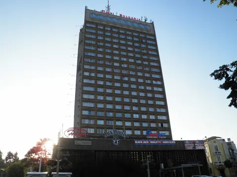 The Hotel Bulgaria tower on Aleksandrovska in central Burgas